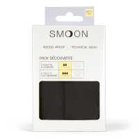 Pack 2 culottes Junior Smoon Flux moyen et abondant Noir Pack 2 culottes Junior Smoon Flux moyen et abondant Noir