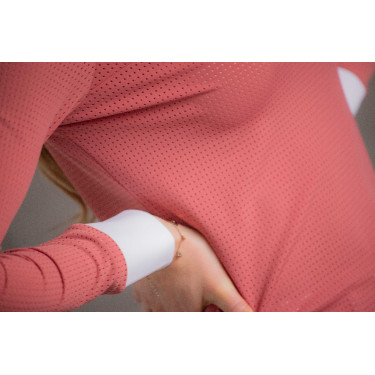 Polo de concours Pénélope Florence manches longues Terracotta Orange