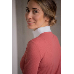 Polo de concours Pénélope Florence manches longues Terracotta Orange