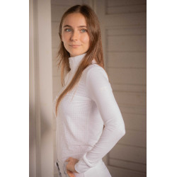 Polo de concours Pénélope Florence manches longues Blanc Polo de concours Pénélope Florence manches longues Blanc