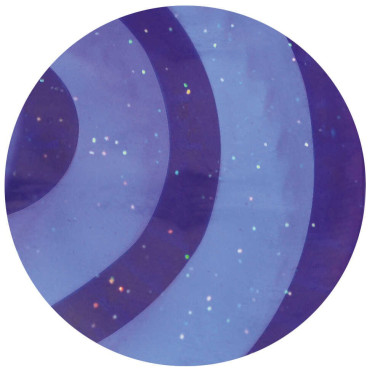 Étrille ovale caoutchouc pailleté enfant Violet Étrille ovale caoutchouc pailleté enfant Violet