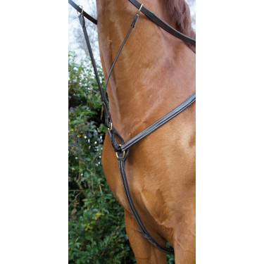 Collier de chasse doublé surpiqûres T de T Collier de chasse doublé surpiqûres T de T