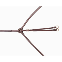 Collier de chasse doublé surpiqûres T de T Tabac Marron Collier de chasse doublé surpiqûres T de T Tabac Marron