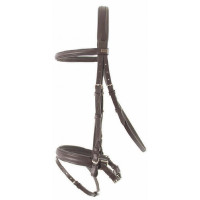 Bridon T de T muserolle Pull-back Havane foncé Marron