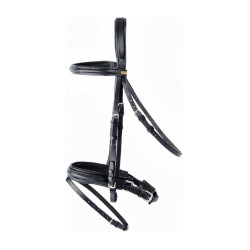 Bridon Michel Robert Tde T muserolle Pull-back T de T Noir Bridon Michel Robert Tde T muserolle Pull-back T de T Noir