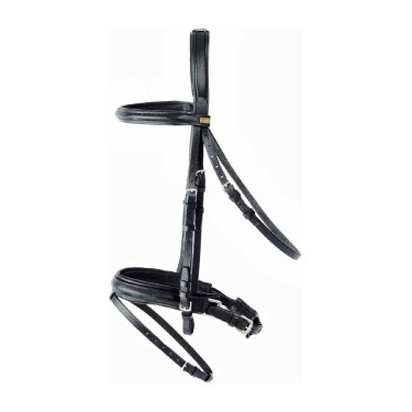 Bridon Michel Robert Tde T muserolle Pull-back T de T Noir Bridon Michel Robert Tde T muserolle Pull-back T de T Noir