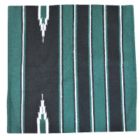 Tapis Westride Navajo coton/acrylique Vert / noir / blanc