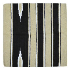 Tapis Westride Navajo coton/acrylique Beige / noir /blanc Tapis Westride Navajo coton/acrylique Beige / noir /blanc