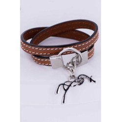 Bracelet Pénélope Signature Cognac Marron
