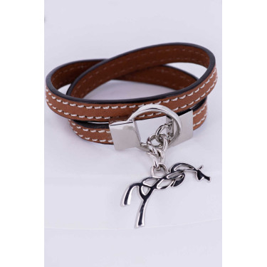 Bracelet Pénélope Signature Cognac Marron