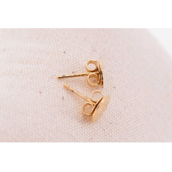 Boucles d'oreilles poussoir Pénélope Lou Arabesque Dorée Boucles d'oreilles poussoir Pénélope Lou Arabesque Dorée