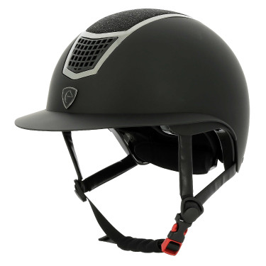 Casque Equithème Airy L Céleste noir / noir