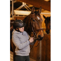 Casque Equithème Agris visière large Noir argenté Casque Equithème Agris visière large Noir argenté