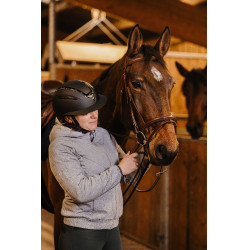 Casque Equithème Agris visière large Noir argenté Casque Equithème Agris visière large Noir argenté