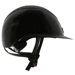 Casque Equithème Wings Noir brillant lamé Casque Equithème Wings Noir brillant lamé