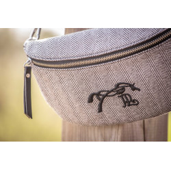 Sac banane Pénélope Chevron Noir