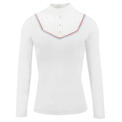 Polo Equithème Cabourg manches longues Blanc Polo Equithème Cabourg manches longues Blanc