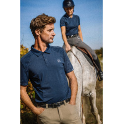 Polo Equithème Eric Bleu marine