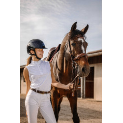 Polo mesh Equithème Molly Blanc