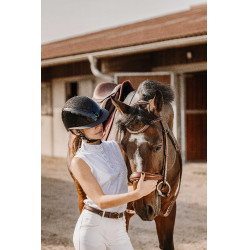 Polo mesh Equithème Molly Blanc