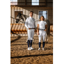 Polo mesh Equithème Dany Blanc Polo mesh Equithème Dany Blanc