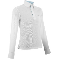 Polo mesh Equithème Dany Blanc