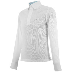 Polo mesh Equithème Dany Blanc