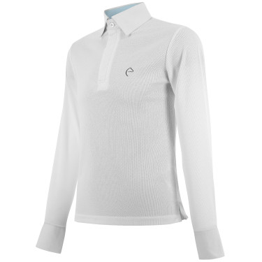 Polo mesh Equithème Dany Blanc