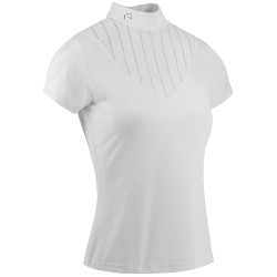 Polo Equithème Funza Manches courtes Blanc