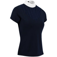 Polo Equithème Funza Manches courtes Bleu marine