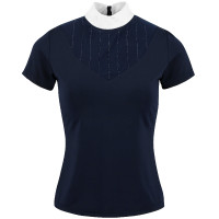 Polo Equithème Funza Manches courtes Bleu marine Polo Equithème Funza Manches courtes Bleu marine