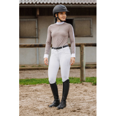 Polo Equithème Estoril Taupe Marron