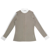 Polo Equithème Estoril Taupe Marron Polo Equithème Estoril Taupe Marron