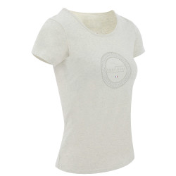 T-shirt Equithème Anna manches courtes Crème Beige
