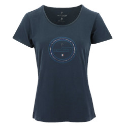 T-shirt Equithème Anna manches courtes Bleu marine T-shirt Equithème Anna manches courtes Bleu marine