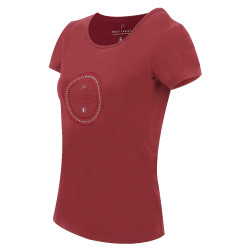 T-shirt Equithème Anna manches courtes Cerise Rouge T-shirt Equithème Anna manches courtes Cerise Rouge