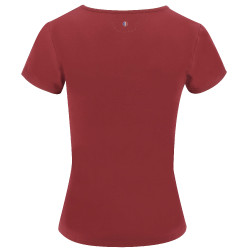 T-shirt Equithème Anna manches courtes Cerise Rouge T-shirt Equithème Anna manches courtes Cerise Rouge