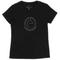 T-shirt Je t'aime Equithème Rosalie Noir T-shirt Je t'aime Equithème Rosalie Noir