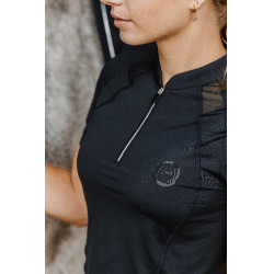 Polo Je t'aime Equithème Alice Noir Polo Je t'aime Equithème Alice Noir