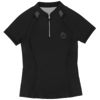 Polo Je t'aime Equithème Alice Noir Polo Je t'aime Equithème Alice Noir