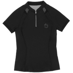 Polo Je t'aime Equithème Alice Noir
