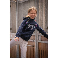 Sweat Eden by PL Double zip Bleu marine