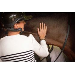 Pull Pénélope x Saint James Maelle Ecru / marine / rouge Motifs Pull Pénélope x Saint James Maelle Ecru / marine / rouge Motifs