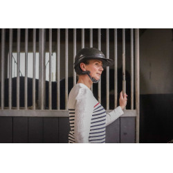 Pull Pénélope x Saint James Maelle Ecru / marine / rouge Motifs Pull Pénélope x Saint James Maelle Ecru / marine / rouge Motifs