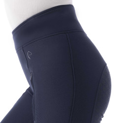 Pantalon softshell Equithème Dolomyt fond silicone Bleu marine