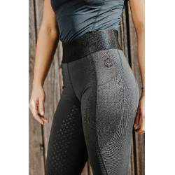 Legging Je t'aime Equithème Iris Noir Legging Je t'aime Equithème Iris Noir