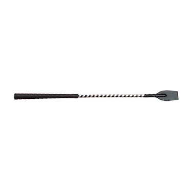Cravache sucre d'orge T de T Argent / noir