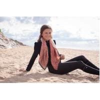 Foulard Pénélope Mya Noir / bleu canard Foulard Pénélope Mya Noir / bleu canard