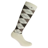 Chaussettes Equi-Theme Argyle femme Ecru / taupe Chaussettes Equi-Theme Argyle femme Ecru / taupe