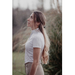 Polo de concours Pénélope Las Honey manches courtes Blanc Polo de concours Pénélope Las Honey manches courtes Blanc